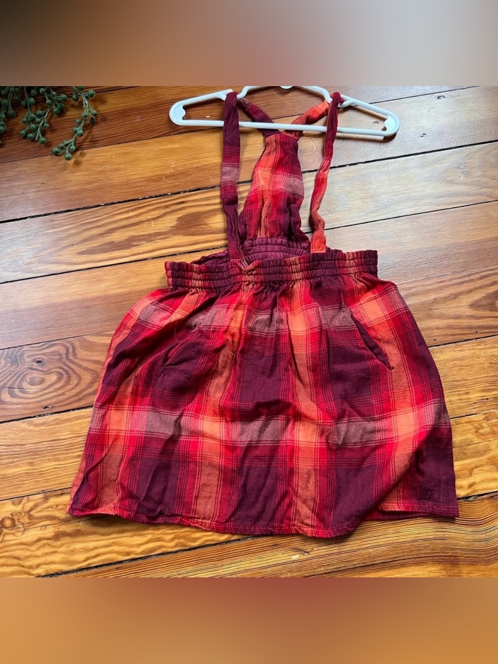 Hallmark Baby Plaid Suspender Skirt